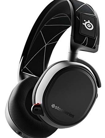 SteelSeries Arctis 9 - Dual-kabelloses Gaming-Headset - Verlustfreies 2,4 GHz Wireless + Bluetooth - Über 20 Stunden Akkulaufzeit - Für PC, Playstation 5 und PlayStation 4 , 1er Pack