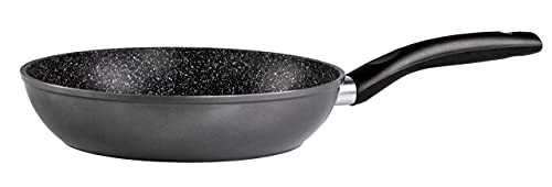 STONELINE Primo Bratpfanne 28 cm, mit Griff, Induktion, Aluguss, Pfanne mit echten Steinpartikeln beschichtet, Ohne Fett oder Öl kochen, braten und schmoren