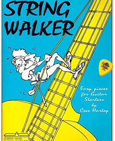 String Walker easy pieces for classical guitar - Gitarrenstücke für Anfänger - Notenbuch mit Dunlop Plek