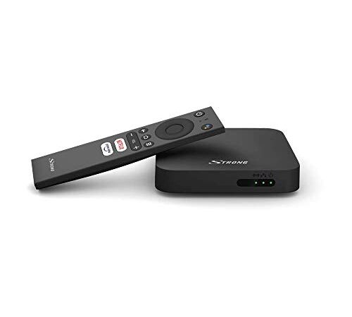 STRONG Leap-S1 | Android TV Box | Android 10.0 | Streaming Box | 4K Ultra HD | Google Voice Assistant | Netflix | Disney+ | Prime Video | WiFi 5 mit Bluetooth 4.2
