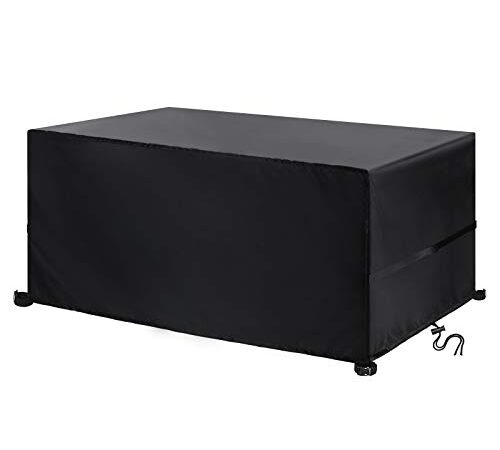 YoungBee Abdeckung für Gartenmöbel, wasserdichte Schutzhülle Anti-UV Abdeckplane für Gartentische Terrassenmöbel, Regenschutz und Staubfest, Schwerlast 420D -Oxford Gewebe 150*90*75cm