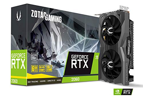 Zotac Gaming GeForce RTX 2060 6GB GDDR6 192-Bit Grafikkarte, Super Compact, ZT-T20600H-10M