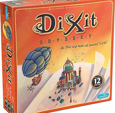 Asmodee | Libellud | Dixit Odyssey | Grundspiel | Familienspiel | Kartenspiel | 3-12 Spieler | Ab 8+ Jahren | 30+ Minuten | Deutsch