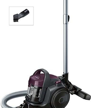 Bosch bgc05aaa1 GS05 cleann 'n Staubsauger ohne Beutel, Design computerdesigns, waschbarer HEPA H12 Filter, 700 W, 1.5 liters, 78 decibeles, Violett und Grau