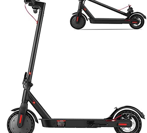 Caroma E Scooter, Faltbarer Elektroroller Belastung bis 120kg, 32 km Reichweite, 20km/h, 350W Motor, 8,5 Zoll Wabenreifen, Doppel Bremssystem E Roller für Erwachsene