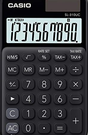Casio SL-310UC-BK Taschenrechner Schwarz Display