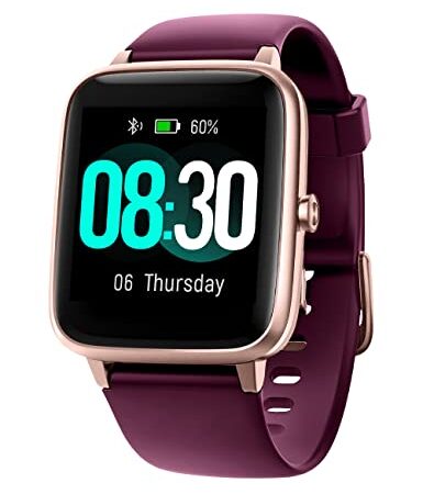 GRV Smartwatch für Damen Herren Fitnessuhr mit Herzfrequenzmessung,Schrittzähler,Schlafmonitor,9 Trainingsmodi