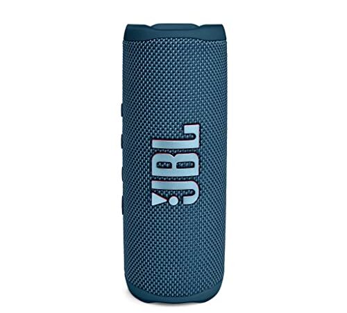 JBL Flip 6 Bluetooth Box in Blau – Wasserdichter, tragbarer Lautsprecher mit 2-Wege-Lautsprechersystem für kraftvollen Sound – Bis zu 12 Stunden kabellos Musik abspielen