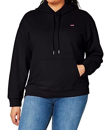 Levi's Damen Standard Hoodie Sweatshirt Caviar (Schwarz) XL