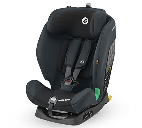 Maxi-Cosi Titan i-Size, Mitwachsender i-Size Kindersitz mit ISOFIX und Ruheposition, Gruppe 1/2/3 Autositz (9-36 kg), nutzbar ab ca. 9 Monate bis ca. 12 Jahre, Basic Grey (Grau)