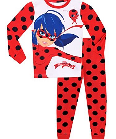 Miraculous Ladybug Mädchen Ladybug Schlafanzug - Slim Fit - 116
