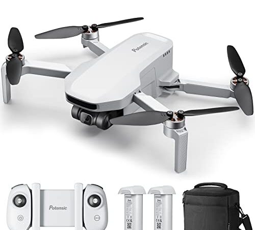 Potensic ATOM SE Combo GPS Drohne mit 4K Kamera, 62 Min. Flugzeit, unter 249g, EIS 4KM FPV Übertragung, Max.16m/s, 12MP ShakeVanish Technologie, Follow-Me/Rückkehr, RC Quadrocopter für Anfänger