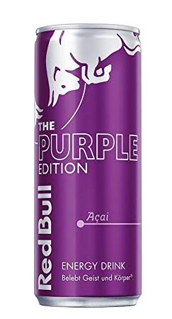 Red Bull Energy Drink Purple Edition - 24er Palette Dosen - Getränke mit Acai-Beere-Geschmack, EINWEG (24 x 250 ml)