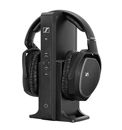 Sennheiser RS 175-U Digitaler drahtloser Over-Ear-Kopfhörer - Bassverstärkung und Surround-Sound für Heim- und TV-Entertainment-Systeme, schwarz