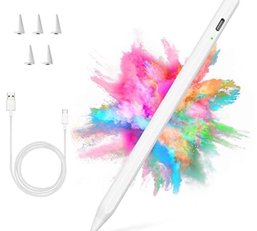 Stylus Stift für iPad(2018-2022),Pencil mit Handflächenabweisung,Stylus Pen für iPad Pro 11/12.9",iPad 9th/8th/7th/6th Gen,iPad Air 5th/4th/3rd Gen,iPad Mini 6th/5th Gen-für Malen Skizzieren Doodling