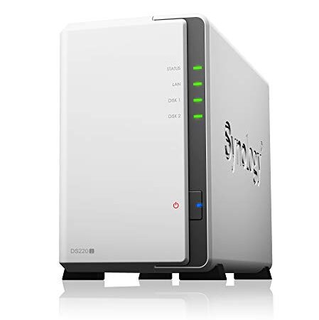 Synology DS220j 8 TB 2 Bay Desktop NAS-Lösung | Installiert mit 2 x 4 TB Seagate IronWolf-Laufwerken