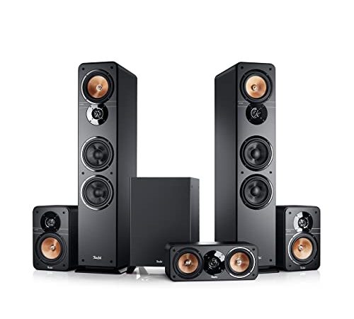 Teufel Ultima 40 Surround 5.1-Set Schwarz Heimkino Lautsprecher 5.1 Soundanlage Kino Raumklang Surround Subwoofer Movie High-End HiFi Speaker