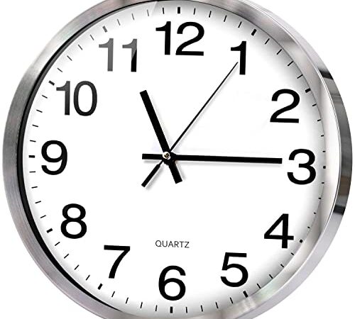 Wanduhr Modern Quartz Lautlos Wanduhr Schleichende Sekunde ohne Ticken 12 Zoll