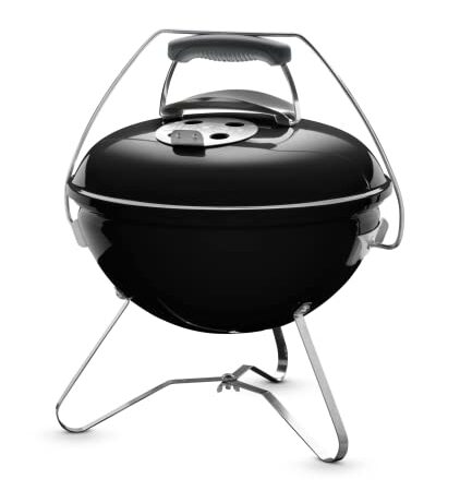 Weber Smokey Joe Premium Holzkohlegrill mit Tragebügel, 37 cm, Schwarz (1121004)