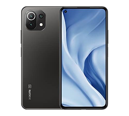 Xiaomi Mi 11 Lite Dual SIM 5G 8+128GB Truffle Black DE, MZB09AOEU, Schwarz, 8 GB + 128 GB