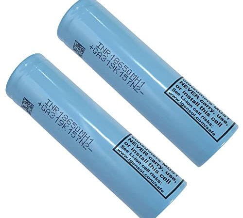 2xLG 18650 MH1 3200 mAh 3,6V - 3,7V (Pluspol flach) - Viele Einsatzmöglichkeiten - 18650 akkus inkl. M.CEP Touchpen