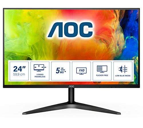 AOC 24B1H - 24 Zoll FHD Monitor (1920x1080, 60 Hz, VGA, HDMI) schwarz