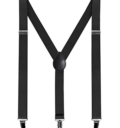 AONAT Hosenträger für Herren Heavy Duty Men Braces breit extra starken Clips Y Form Durable Elastic Verstellbare Herren Hosenträger - Lang Eine Größe Passt Alle Männer und Damen