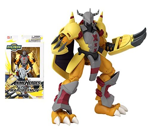Bandai - Anime-Helden - Digimon - 17 cm große Figur von Digimon WarGreymon - 37701
