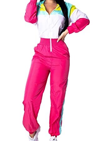 BISKAMY Jumpsuit Damen Sommer Trainingsanzug Jogginganzug Damen Overall Sportanzug Sportbekleidung Freizeitanzug