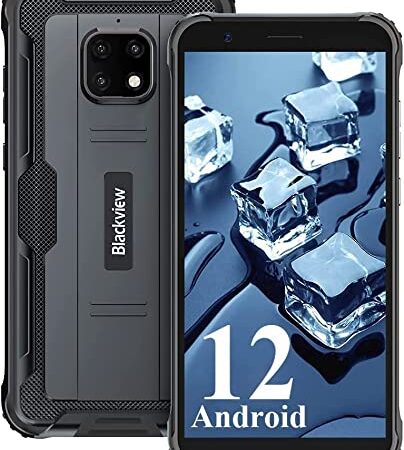 Blackview BV4900 Pro (2023) Android 12 Outdoor Handy Ohne Vertrag Günstige, 7GB/64GB/256GB Erweiterbar 5,7 Zoll HD+ Display 5,580mAh 13MP+5MP Dual SIM 4G Outdoor Smartphone- NFC/Face ID/OTG/GPS/IP68