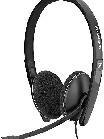 EPOS I Sennheiser PC 3.2 Chat; Noise-Cancelling-Mikrofon; Leicht; Entspanntes Gaming; Hoher Komfort; Minimalistisches Design; Call Control; Klappmikrofon – 2 x 3,5-mm-Klinke; 3-polige Konnektivität