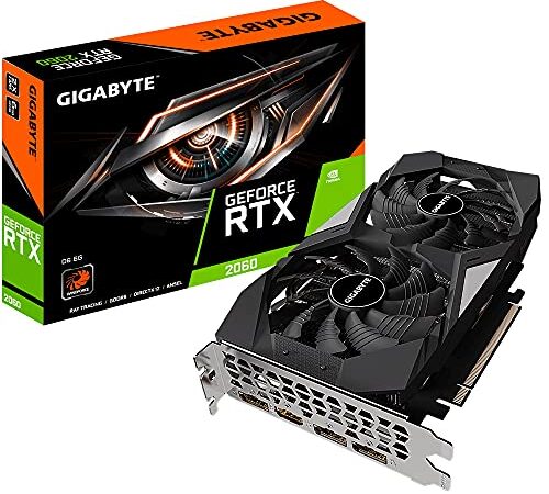 Gigabyte VGA 6GB RTX2060D6 6G 3xDP/ HDMI GeForce RTX 2060 OC 6G, GV-N2060D6-6GD V2