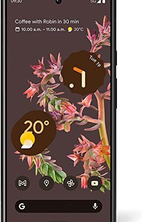 Google Pixel 6 (5G) 128GB + 8GB RAM Factory Unlocked Smart Phone (Stormy Black) - UK Version