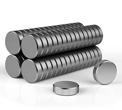 Magnete 60 Stück, Magnet aus Keramik 18 x 5mm, Stark Ferrit Magnete für Magnettafel, Kühlschrank, Pinnwand, Schule, Familie und Büro (Nicht für Glas Magnetplatten)