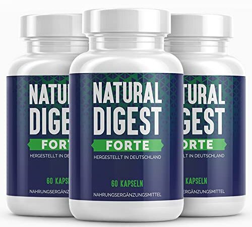 Natural Digest Forte 3x 60 Kapseln, natürliches Nahrungsergänzungsmittel für den Darm - Sehr gute Verträglichkeit