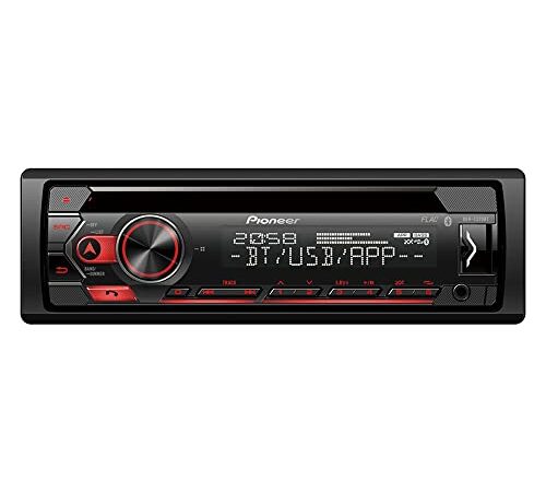 Pioneer DEH-S320BT | 1DIN Autoradio | CD-Tuner mit RDS | Bluetooth | MP3 | USB und AUX-Eingang | Freisprecheinrichtung | Smart Sync App | 13-Band Equalizer
