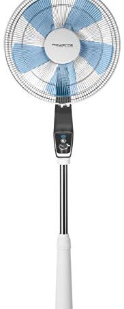 Rowenta VU5640 Standventilator Turbo Silence Extreme | 4 Geschwindigkeitsstufen | Nachtmodus | Turbostufe | Automatische Oszillation | Bis zu 80 m³/Min. Luftzirkulation, Grau/Antrazit/Weiß