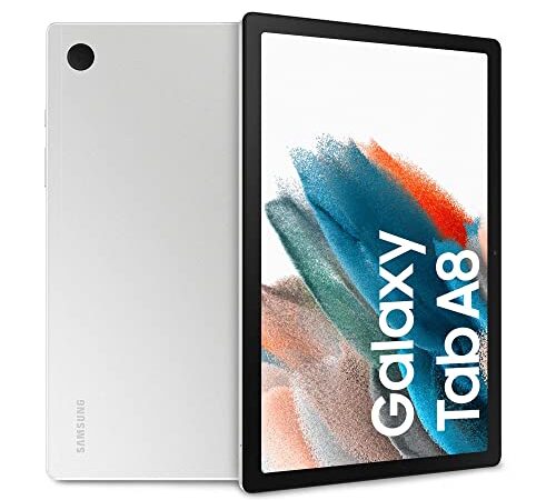 Samsung Galaxy Tab A8 Tablet 25,6 cm (10,5 Zoll) Wi-Fi RAM 4 GB 64 GB Tablet Android 11 Silver [italienische Version] 2022