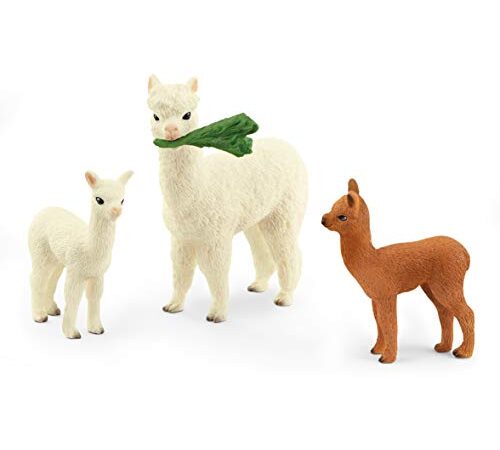 schleich 42544 Alpakafamilie, für Kinder ab 3+ Jahren, WILD LIFE - Spielset