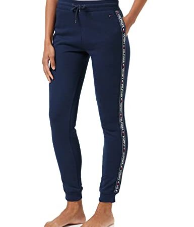 Tommy Hilfiger Damen Jogginghose Track Pant Hwk, Blau (Navy Blazer), M