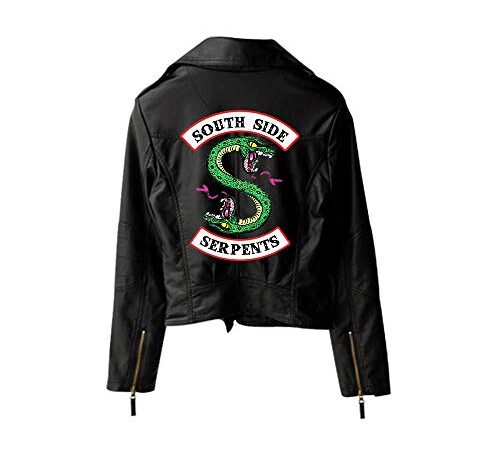 Yuanou Riverdale PU Bedruckte Southside Riverdale Serpents Jacken Frauen Riverdale Serpents Streetwear Lederjacke