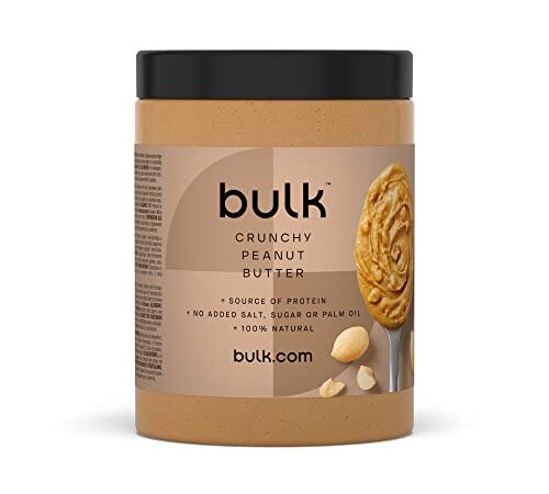 Bulk Erdnussbutter, Crunchy, 1 kg, Verpackung Kann Variieren