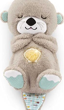 Fisher-Price FXC66 - Schlummerotter Spieluhr aus Plüsch, mit beruhigender Musik und rhythmischen Bewegungen zur Beruhigung, Babyspielzeug ab der Geburt ,1 Stück (1er Pack)