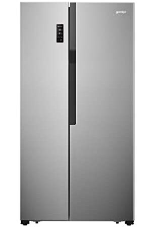 Gorenje NRS 918 EMX/ Side by Side Kühl-Gefrierkombination / NoFrostPlus / Inverter-Kompressor / FastFreeze / HolidayMode / 178,6 cm / 185 l Gefrierteil/ 334 l Kühlteil/ 309 kWh Jahr, Edelstahl- Look