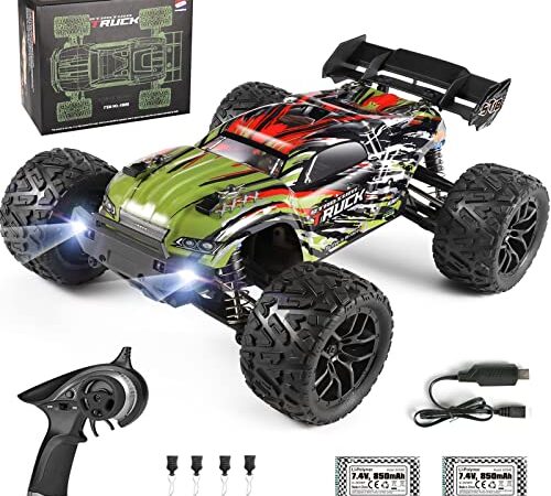 HAIBOXING Ferngesteuertes Auto 1/18 RC Car Hailstorm, 4WD All Terrain High Speed Racing Auto 36 kmh, 2,4 GHz RC Truck 4X4 Offroad wasserdicht elektrisch betrieben, funkgesteuertes Spielzeug Geschenk