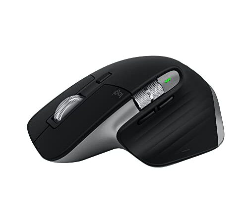 Logitech MX Master 3 for Mac – Fortschrittliche kabellose Maus, ultraschnelles Scrollen, ergonomisches Design, 4000 DPI, USB-C, Bluetooth, kompatibel mit MacBook Pro, Macbook Air, iMac, iPad - Grau