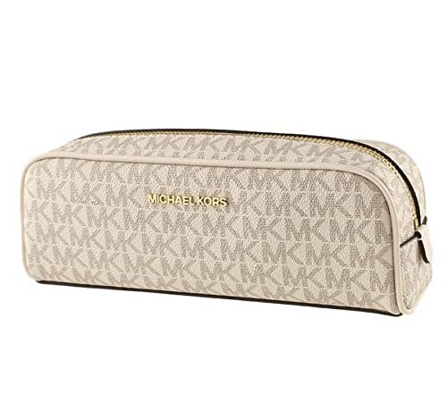 Michael Kors Giftables Federmäppchen, Motiv: Signature Leder, Crm Multi, Kosmetiktasche