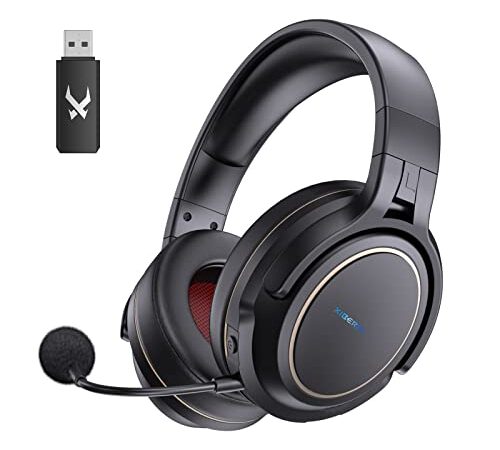 NUBWO Wireless Gaming Headset for PS4 PS5 PC, Wireless Headset with Microphone Noise-Cancelling Over Ear Headphones,3D Surround Sound for Computer Laptop