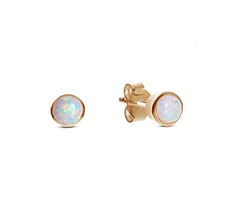 Ohrstecker kleiner Opal GOLD