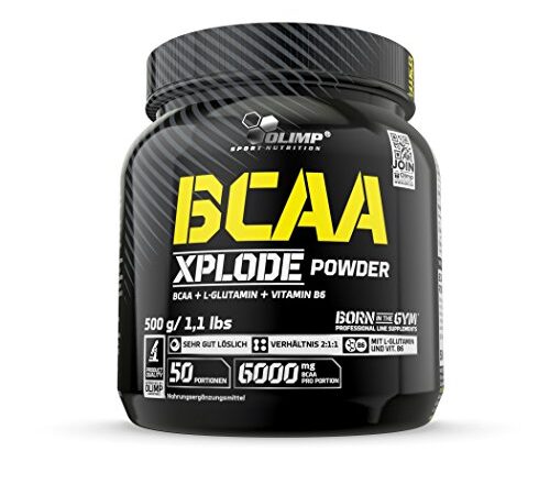 OLIMP- BCAA Xplode Powder, Fruit Punch (500g). Nahrungsergänzung mit BCAA- und L-Glutamin in einer Portion.